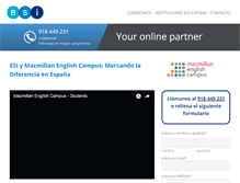 Tablet Screenshot of esi-english.com